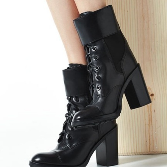 Tory Burch Shoes - ❤️Tory Burch Black Broome Leather Combat Boots